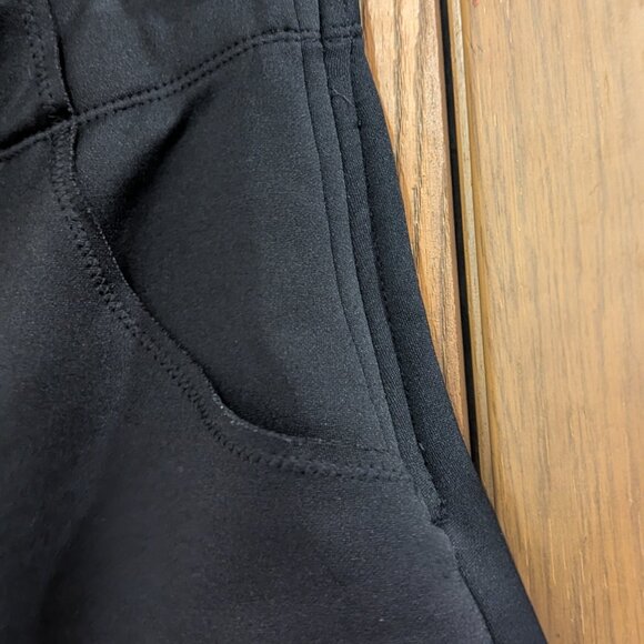 Athleta Stretch Skirt Elastic Waist Side Zipper 2 Front Pockets Black-Size 2 - Picture 5 of 5